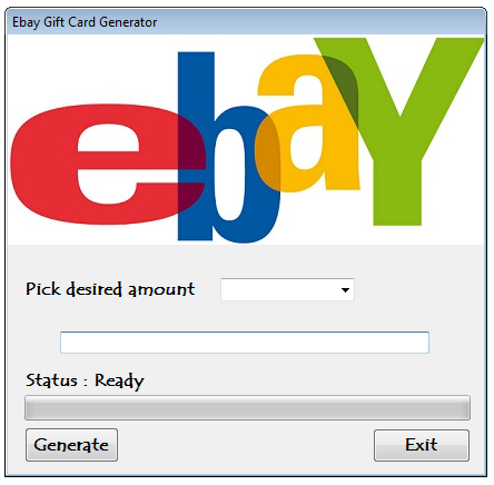 Ebay Gift Card Code Generator Free Download