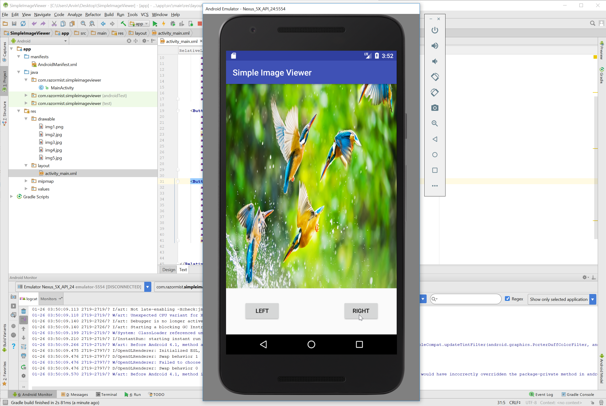 Source code simple android app Ebooker